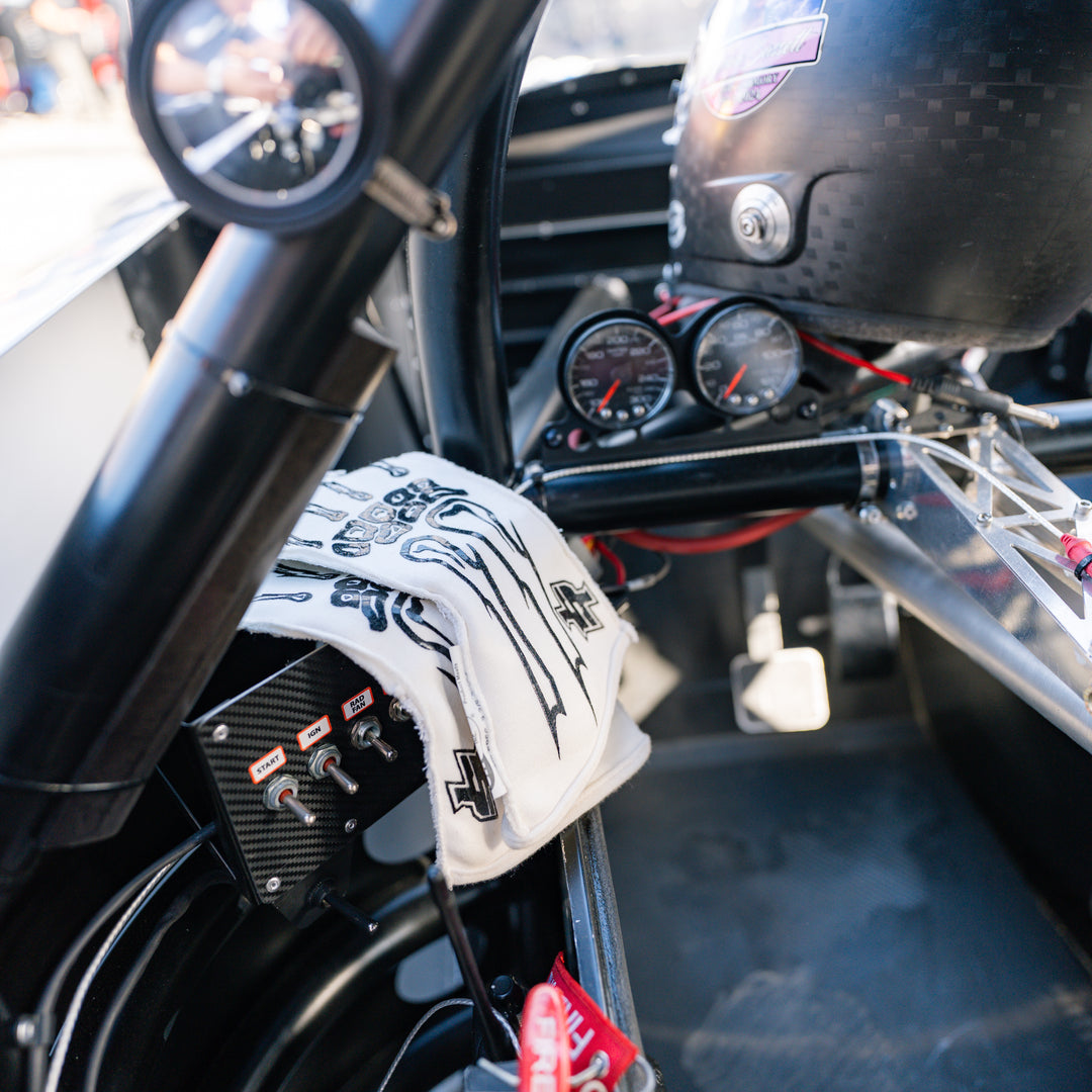 SFI Race Gloves - Skeleton Design & Outside Stitching